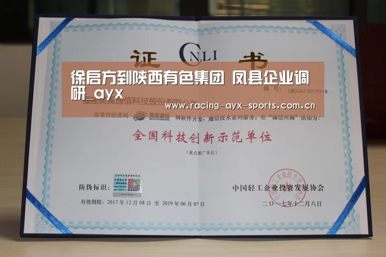 徐启方到陕西有色集团 凤县企业调研_ayx(图2) 徐启方到陕西有色集团 凤县企业调研_ayx(图2)